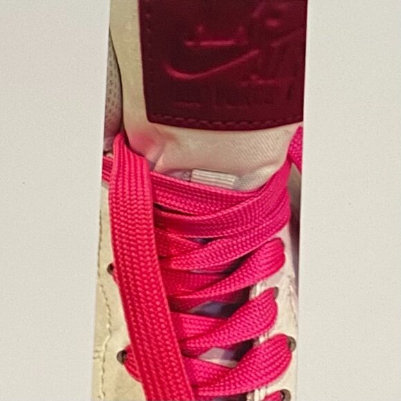 NIKE DUNK AIR FORCE FUCHSIA  AND WHITE ICONIC HIGH TOP LADIES SZ 8 - Picture 8 of 9